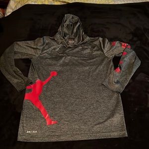 Air Jordan boys long sleeve dri-fit shirt size xl